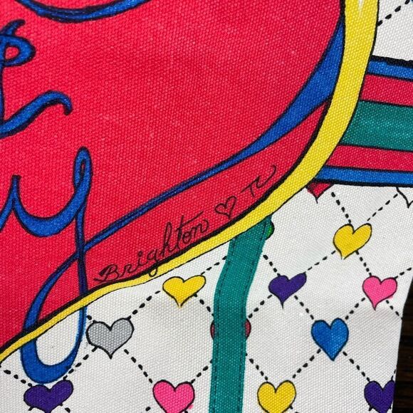 NWT Vintage Brighton Love & Joy Big Tote Bag - Picture 5 of 6